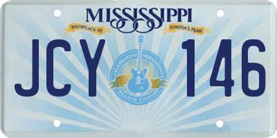 MS license plate JCY146