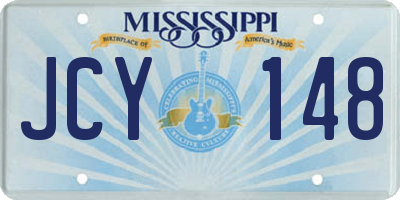 MS license plate JCY148