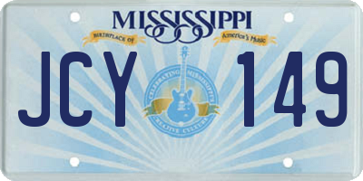 MS license plate JCY149