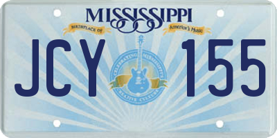 MS license plate JCY155