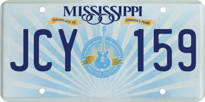 MS license plate JCY159