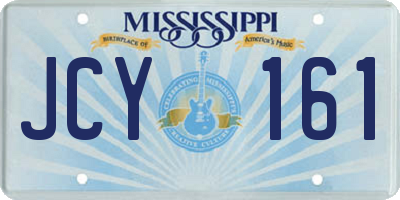MS license plate JCY161