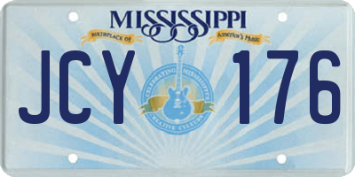MS license plate JCY176