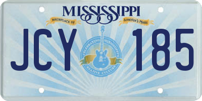 MS license plate JCY185
