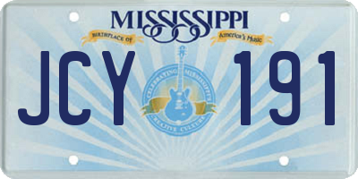 MS license plate JCY191