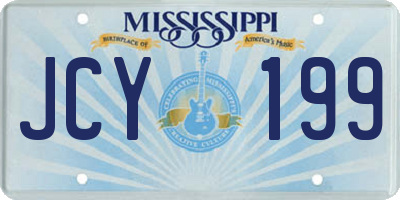 MS license plate JCY199
