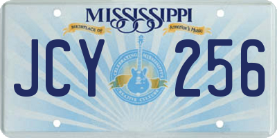 MS license plate JCY256