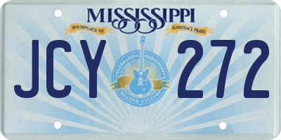 MS license plate JCY272