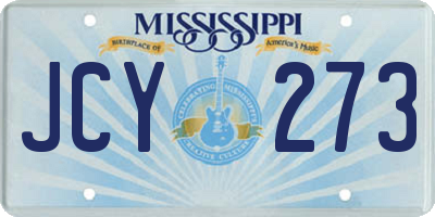 MS license plate JCY273