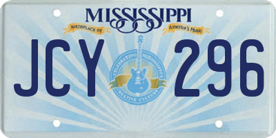 MS license plate JCY296