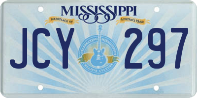 MS license plate JCY297