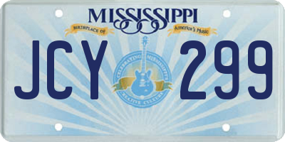 MS license plate JCY299