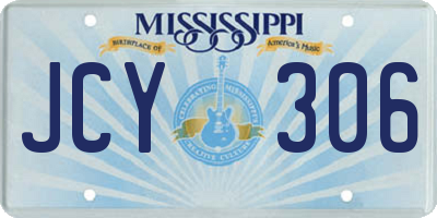 MS license plate JCY306
