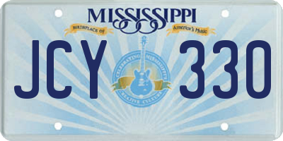 MS license plate JCY330