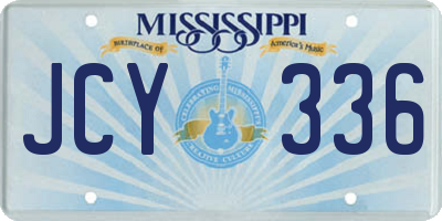 MS license plate JCY336