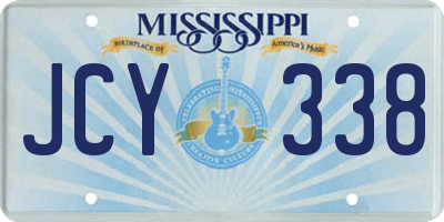 MS license plate JCY338