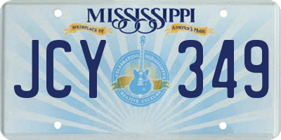MS license plate JCY349