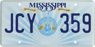 MS license plate JCY359
