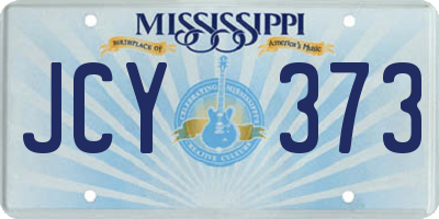 MS license plate JCY373