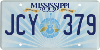 MS license plate JCY379