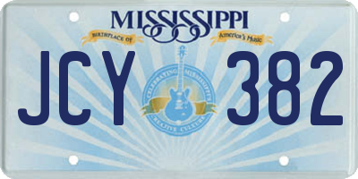MS license plate JCY382