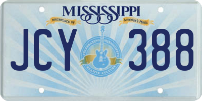MS license plate JCY388