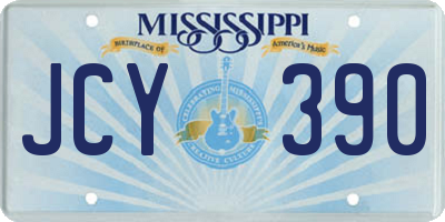 MS license plate JCY390