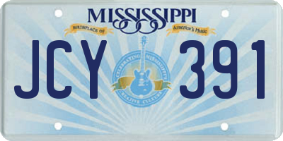 MS license plate JCY391
