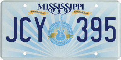 MS license plate JCY395