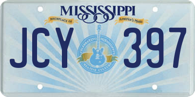 MS license plate JCY397