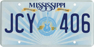 MS license plate JCY406