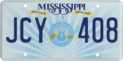 MS license plate JCY408