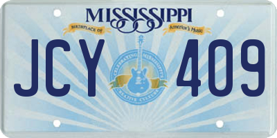 MS license plate JCY409