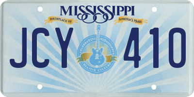 MS license plate JCY410