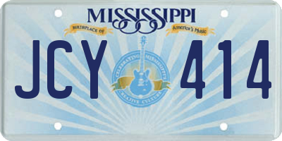 MS license plate JCY414