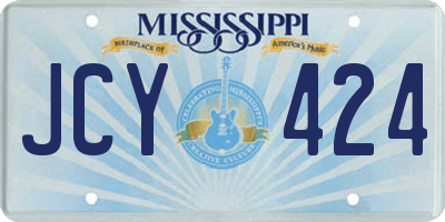MS license plate JCY424