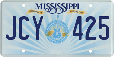 MS license plate JCY425
