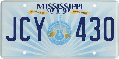 MS license plate JCY430