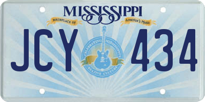MS license plate JCY434