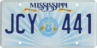 MS license plate JCY441