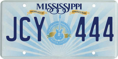 MS license plate JCY444