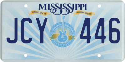 MS license plate JCY446
