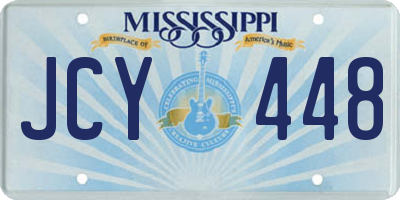 MS license plate JCY448