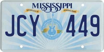 MS license plate JCY449