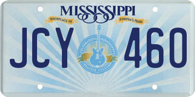 MS license plate JCY460