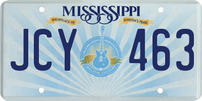 MS license plate JCY463