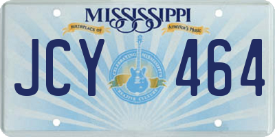 MS license plate JCY464
