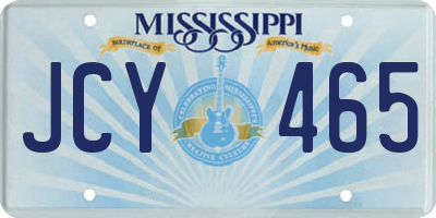 MS license plate JCY465