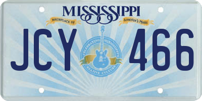 MS license plate JCY466