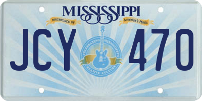 MS license plate JCY470